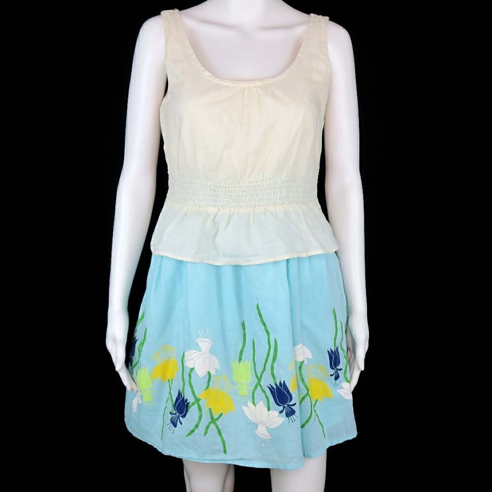 Nick & Mo Anthropologie Fit Flare Sleeveless Dress